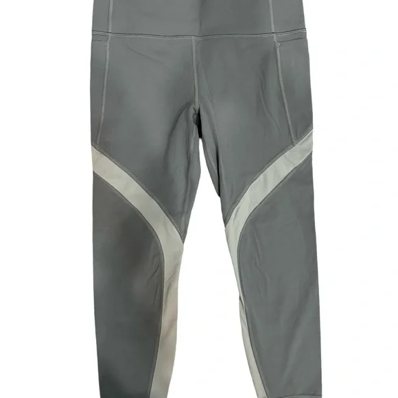 Athleta Salutation Stash Pocket II Colorblock 7/8 Tight Lead Green size SP - Picture 3 of 8